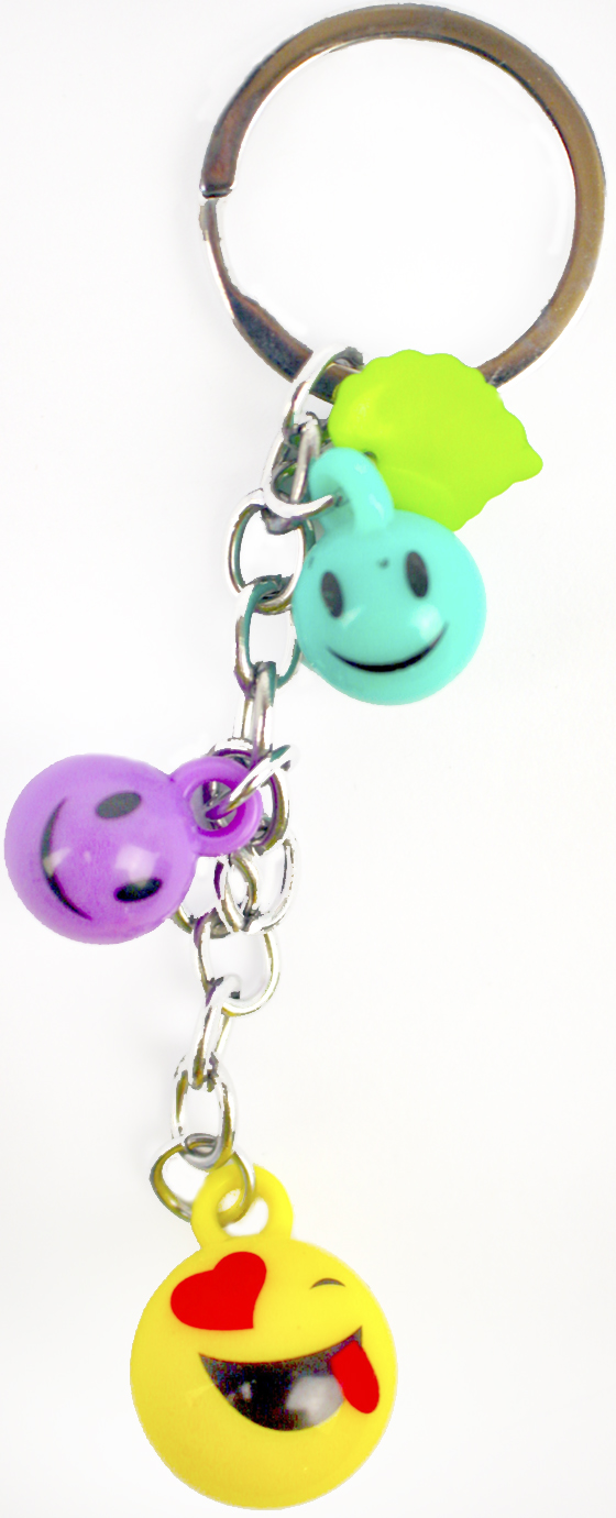 Брелок "Три кульки-смайлик" №3145(12) — фото товару | Канцелярський Сад