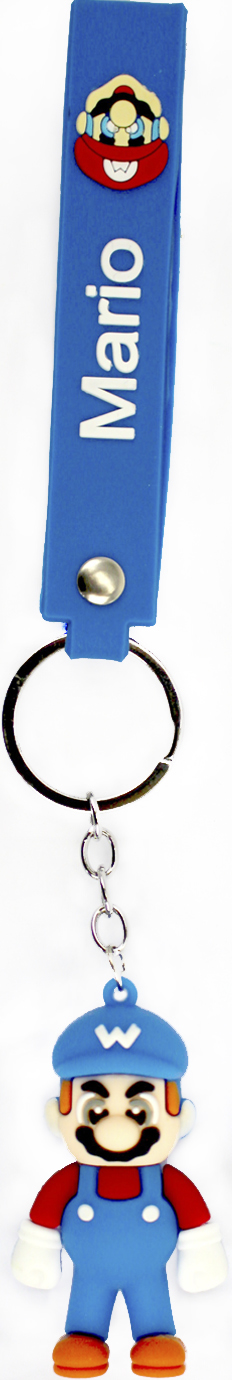 Брелок гумовий "Mario" зі стрічкою мікс №3244(12) — фото товару | Канцелярський Сад