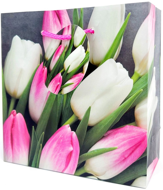 Пакет подарунковий 16х16х7см №GB-24107/Мандарин/(10) — фото товару | Канцелярський Сад