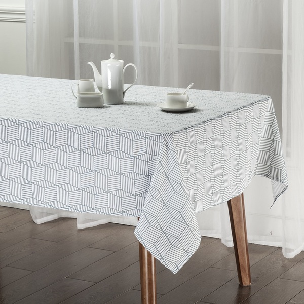 Скатертина "SOHO" Geomeria Grey 140х180см №1875 — фото товару | Канцелярський Сад