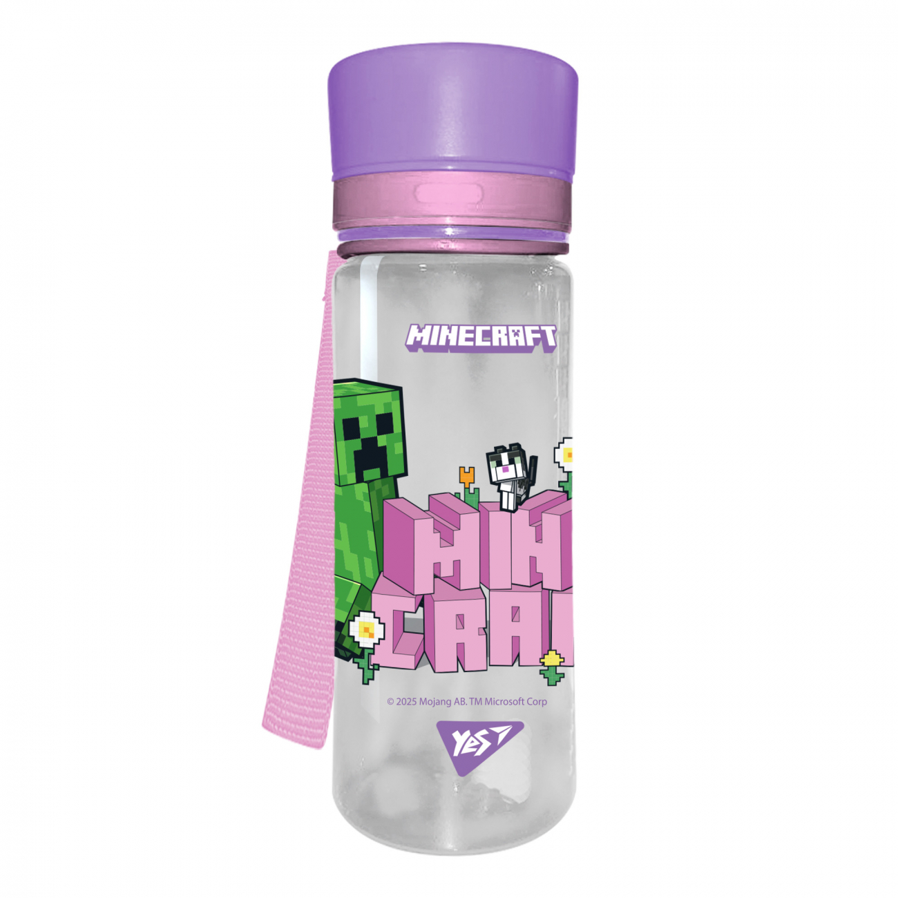 Пляшка для води пласт. "Yes" Minecraft.Spring 400мл №708476(25) — фото товару | Канцелярський Сад