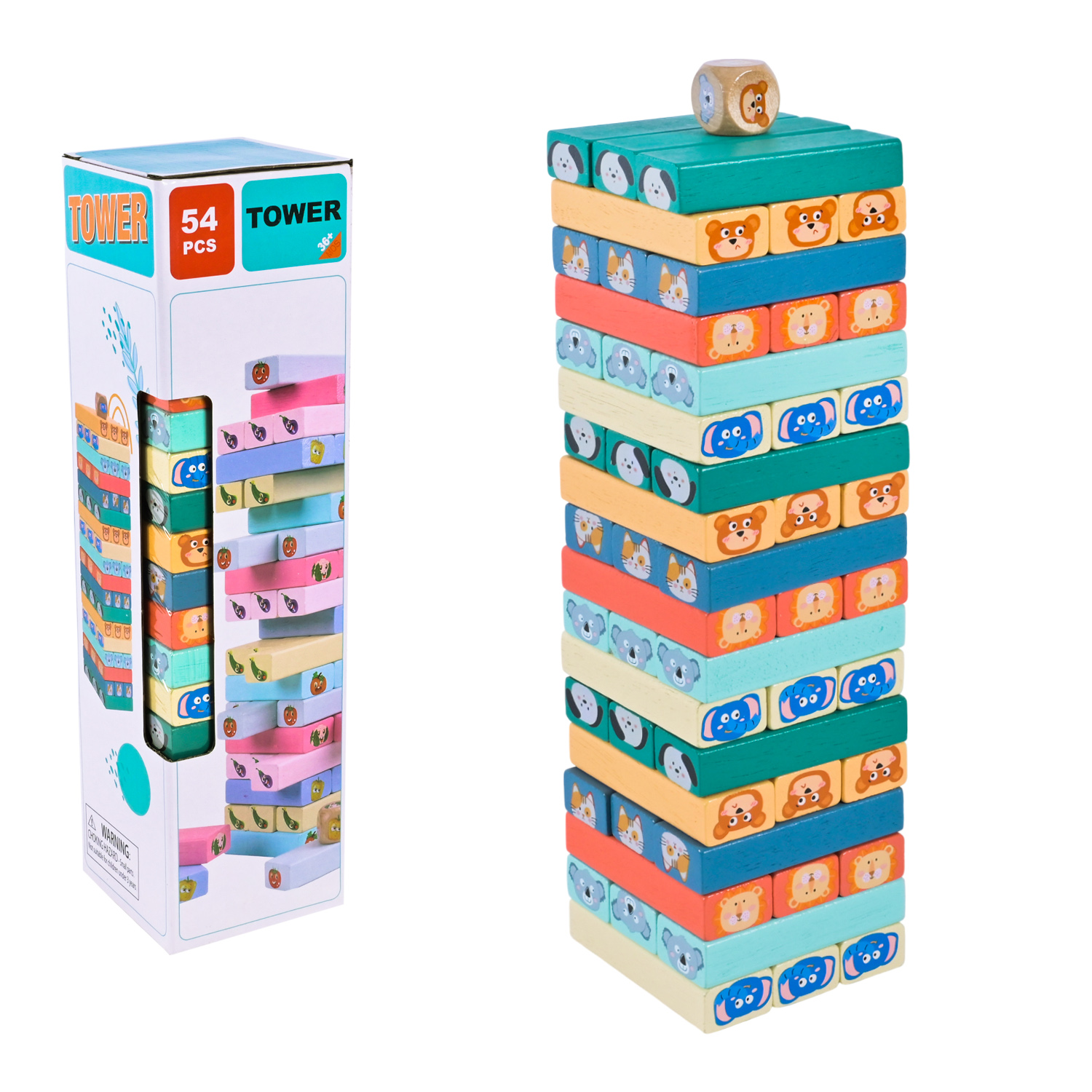 Іграшка дерев'яна Вежа, в кор-ці, 28х8см №C9401(30) — купити | Канцелярський Сад