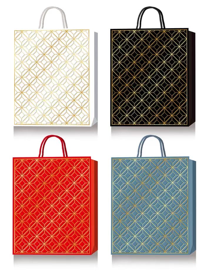 Пакет подарунковий "Buromax" 26х32х10см тиснення фольгою,4 види №BM.200016(12) — купити | Канцелярський Сад