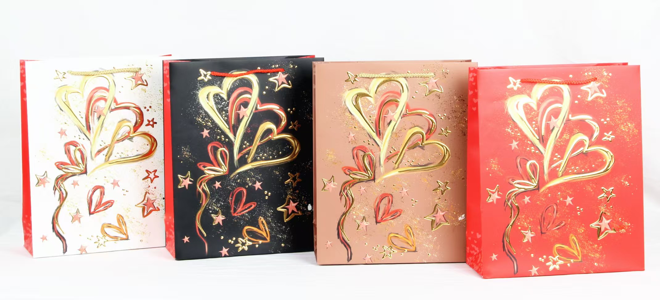 Пакет подарунковий "Buromax" 26х32х10см тиснення фольгою та конгр. тиснення BM.200074 — фото товару | Канцелярський Сад