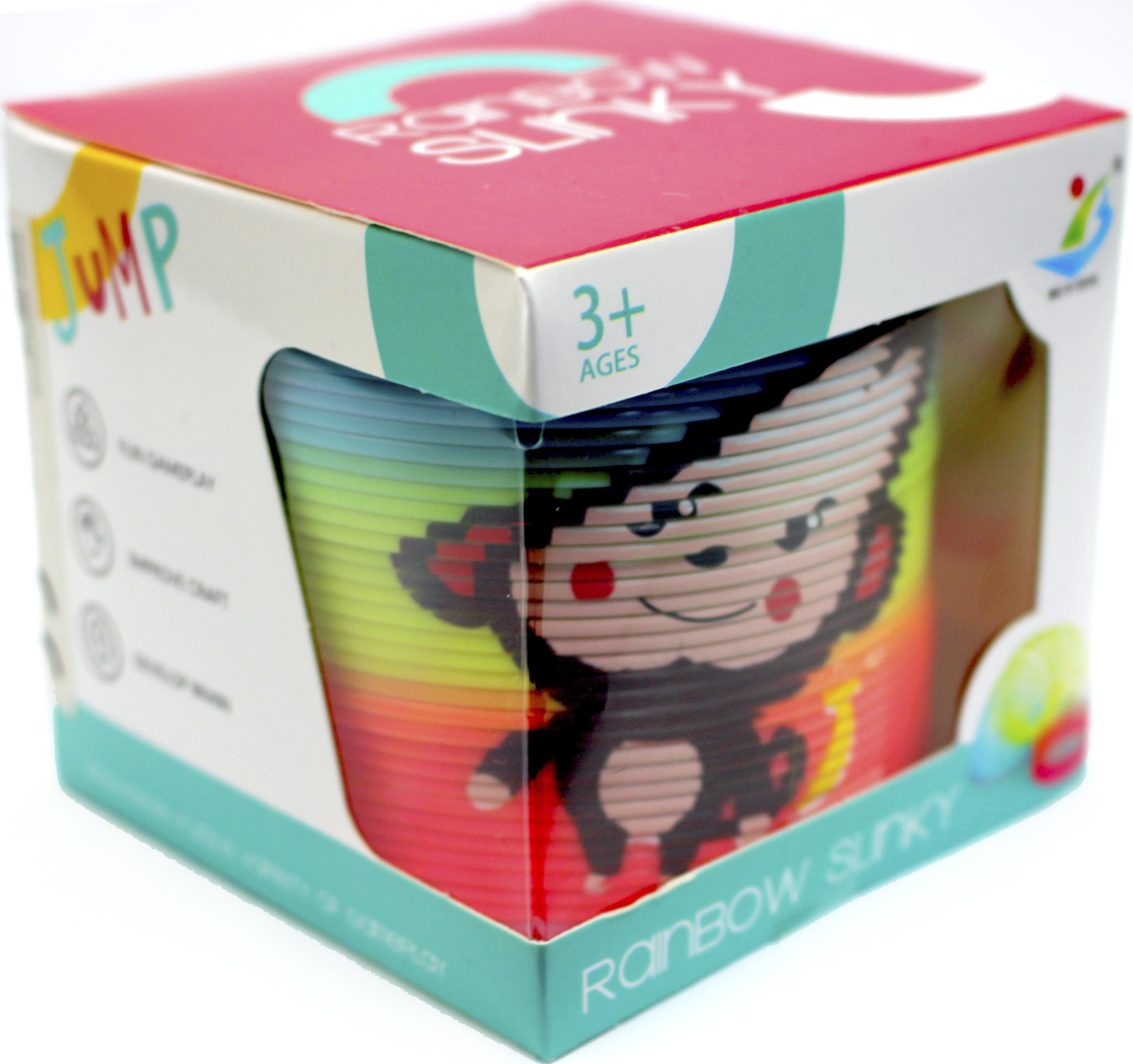 Пружина веселкова "Yabba Dabba" 28,7х19,5х8,8см,в кор-ці №BY807-1DW(6)(144)(288) КІ — фото товару | Канцелярський Сад