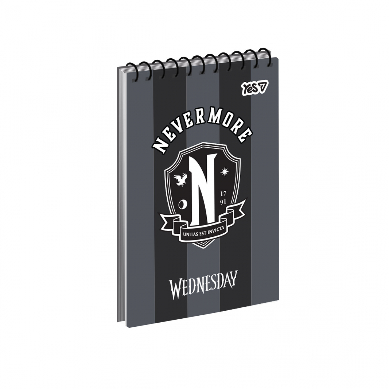 Блокнот пруж. верх. А6 80арк. кліт. карт. Wednesday №152297/Yes/ — фото товару | Канцелярський Сад