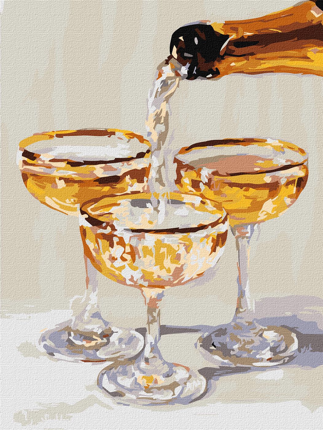 Картини по номерах акрил. "Мить для трьох з фарбами металік" 30х40см №KHO5746/Ідейка/ — фото товару | Канцелярський Сад