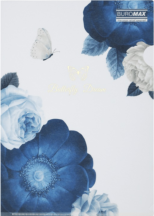 Папка-куточок "Buromax" №BM.3854-03 А4 Arabeski матов. напівпрозор.,темно-синя(12) — фото товару | Канцелярський Сад