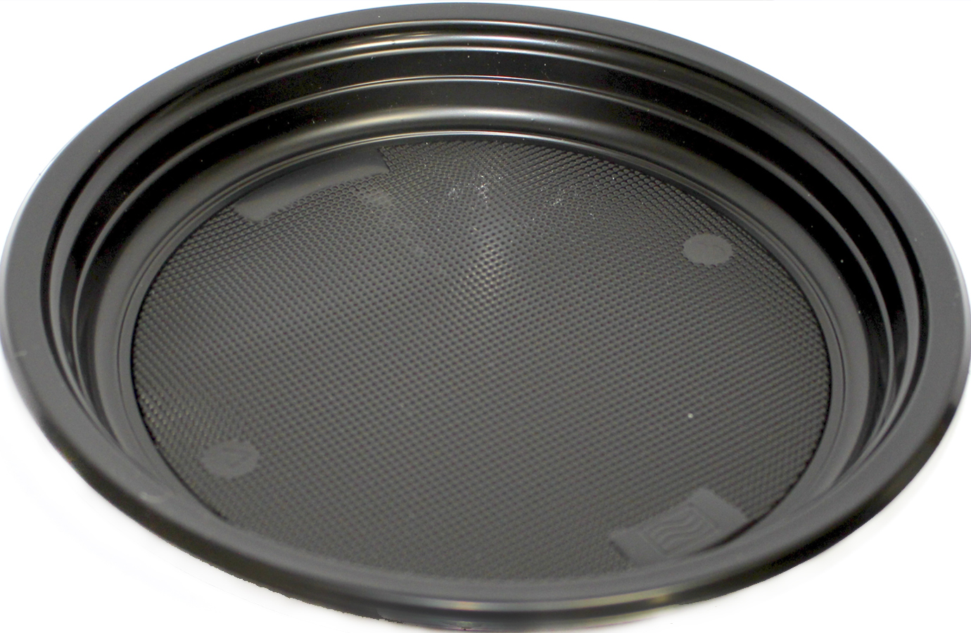 Тарілка пласт. десертна d-17,6см 10г чорна №1080124/Buroclean/(50) — фото товару | Канцелярський Сад