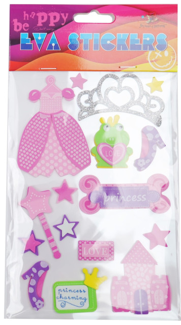 Наліпка EVA "Набір принцеси" 11,5х18см №158119/Мандарин/(1)(24) — фото товару | Канцелярський Сад