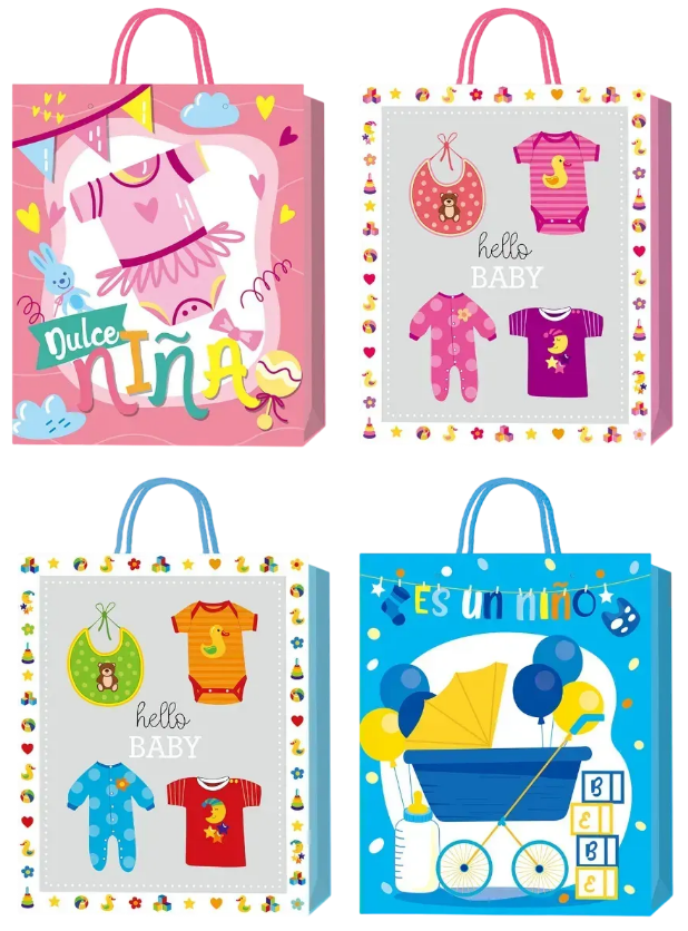 Пакет подарунковий "Buromax" 26х32х10см 3D фігура,4 види №BM.200010(12) — фото товару | Канцелярський Сад