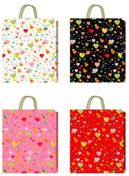 Пакет подарунковий "Buromax" 18х23х8см тиснення фольгою BM.20009(12) — купити | Канцелярський Сад