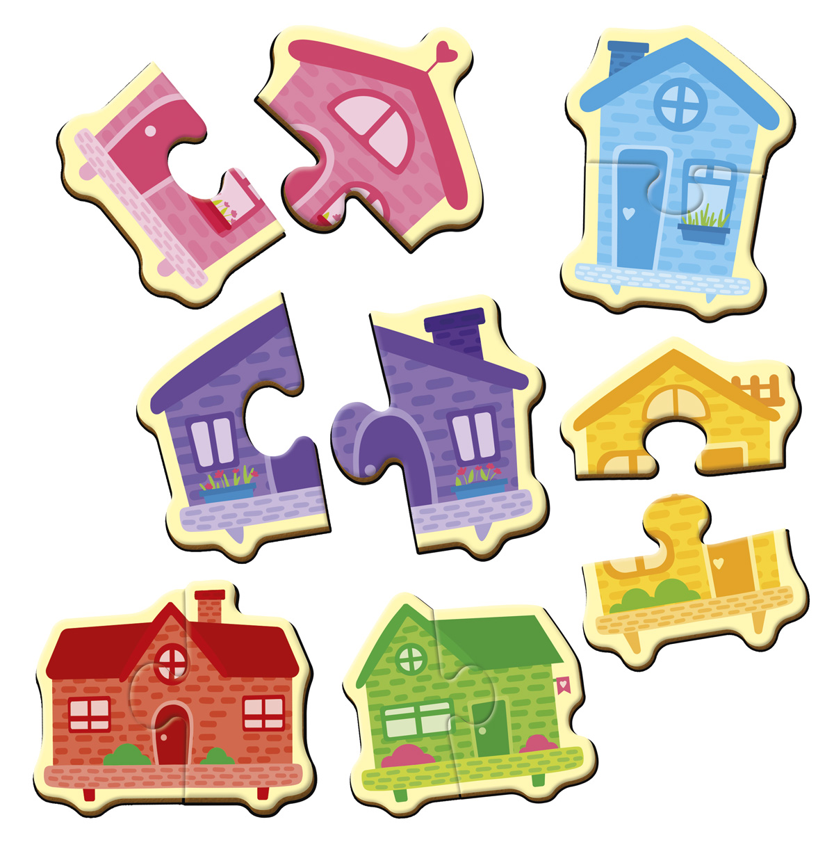 Пазли магніт. "Кольорові будинки" №VT1733-03(30) — фото товару | Канцелярський Сад