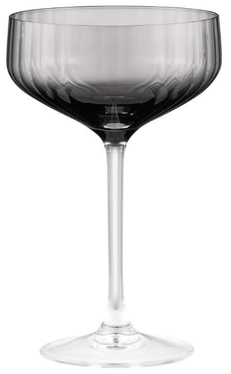 Набір фужерів скло "Ardesto Black Mars Alcor" (2шт) 330мл (шампанське) сірий №AR2633GF(12) — фото товару | Канцелярський Сад