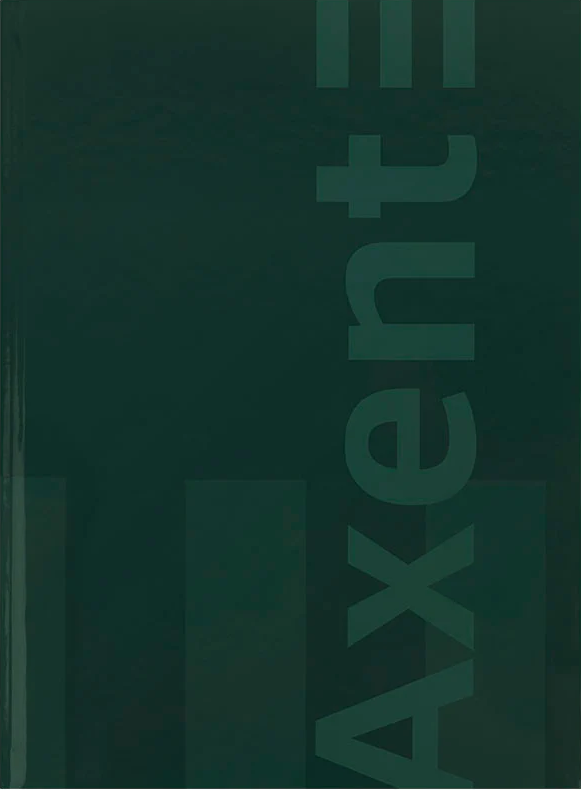 Книга-канц. А4 96арк. кліт. тв. обкл. газ. "One colors" зелена №8426-1-A/Axent/(10) — фото товару | Канцелярський Сад