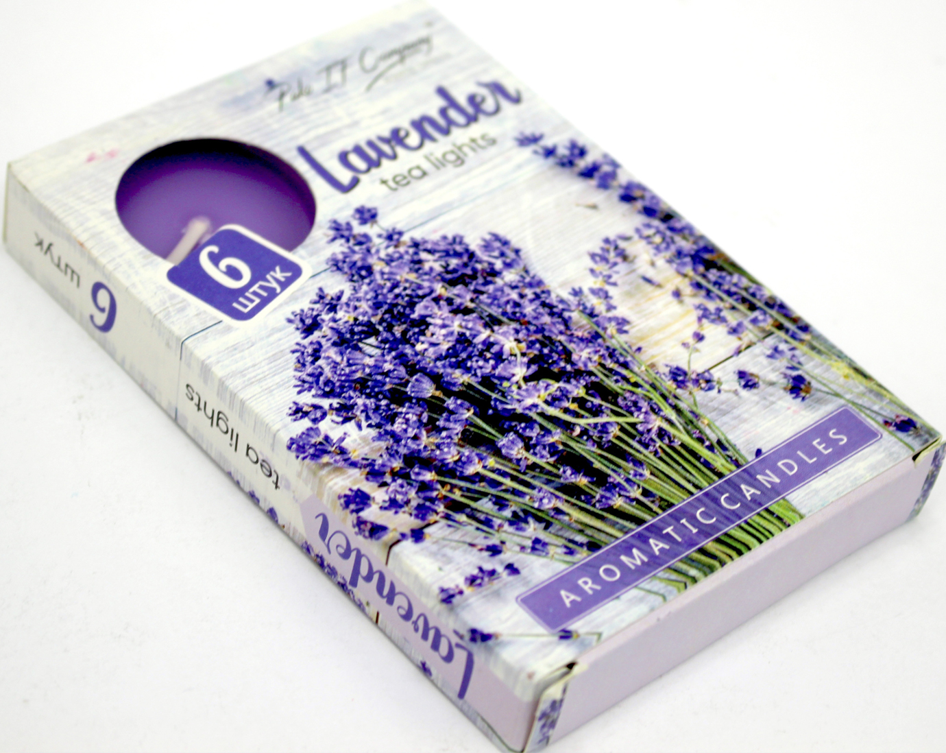 Свічка з ароматом "Pako" (6шт) Лаванда(5)(30) — купити | Канцелярський Сад
