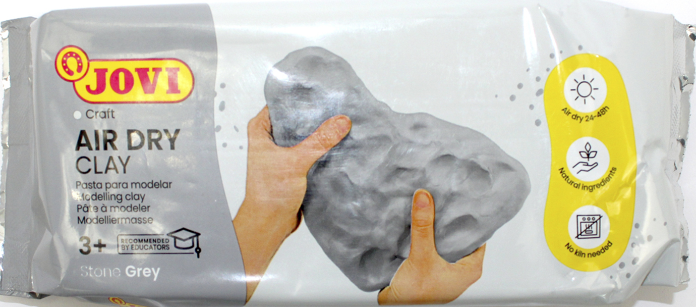 Глина самозастигаюча "Jovi" сірий 500гр №85G/446599(24) — фото товару | Канцелярський Сад