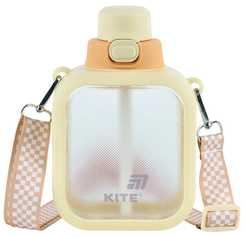 Пляшка для води пласт. "Kite" 700мл жовта №K25-1237-1 — фото товару | Канцелярський Сад