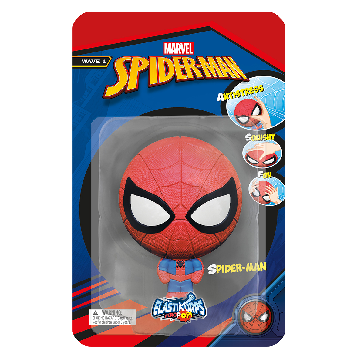 Стретч-іграшка "Elastikorps" HeroPop - Марвел людина-павук №HEPO10MARM/КіддіСвіт/(10) — купити | Канцелярський Сад