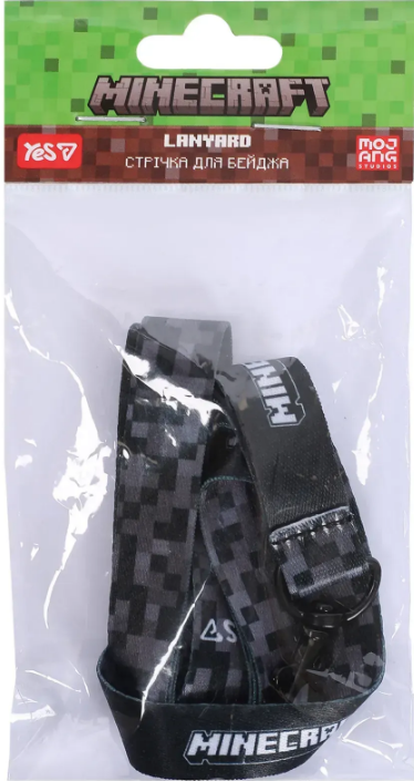 Стрічка для бейджа із карабіном "Yes" Minecraft Heroes №940401(20) — фото товару | Канцелярський Сад