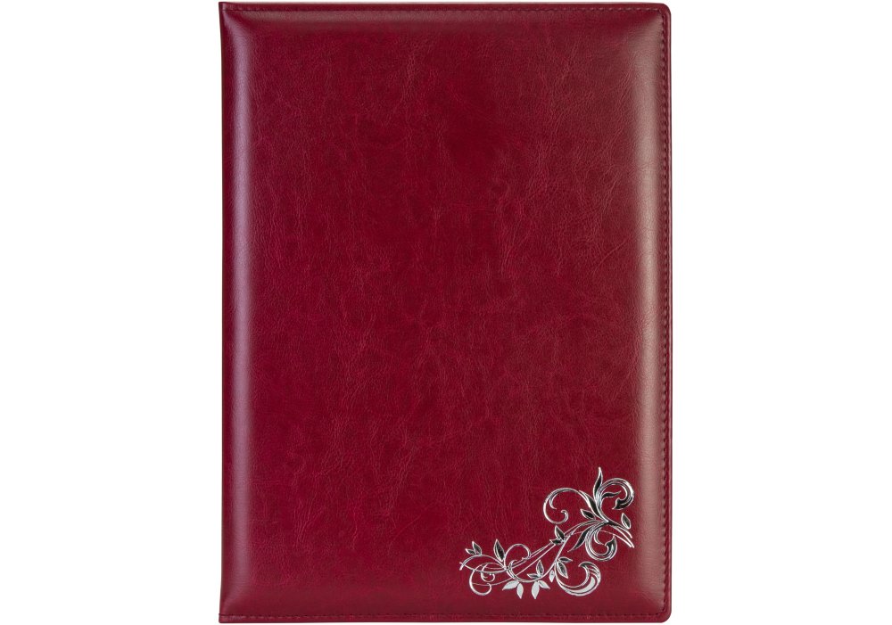 Папка А4 "Візерунок" Nebraska бордо(срібло) №O36038-18/Optima/(15) — фото товару | Канцелярський Сад