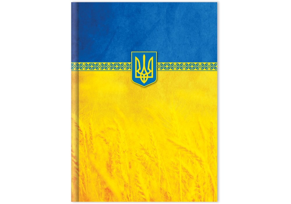 Зошит А4 96арк. кліт. тв. обкл. "Орнамент" жовто-блакитний №O20290-05/Optima/(5)(20) — фото товару | Канцелярський Сад