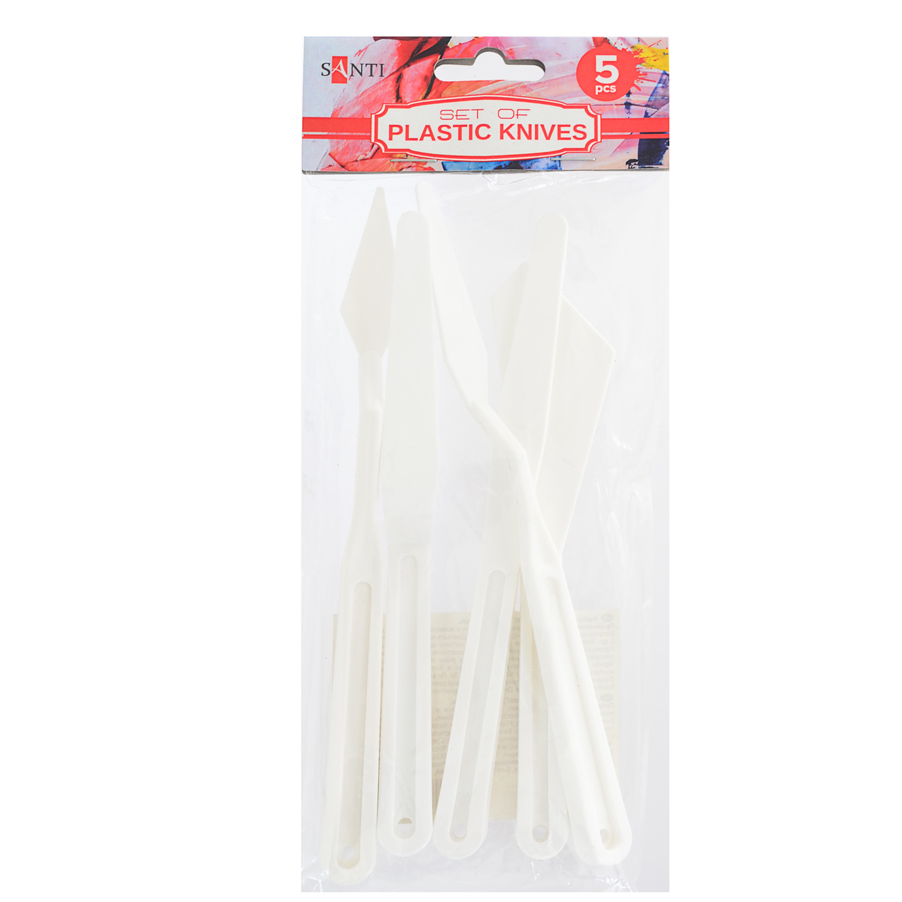 Набір мастихінів пласт. "Santi" 5шт №310800(1) — купити | Канцелярський Сад