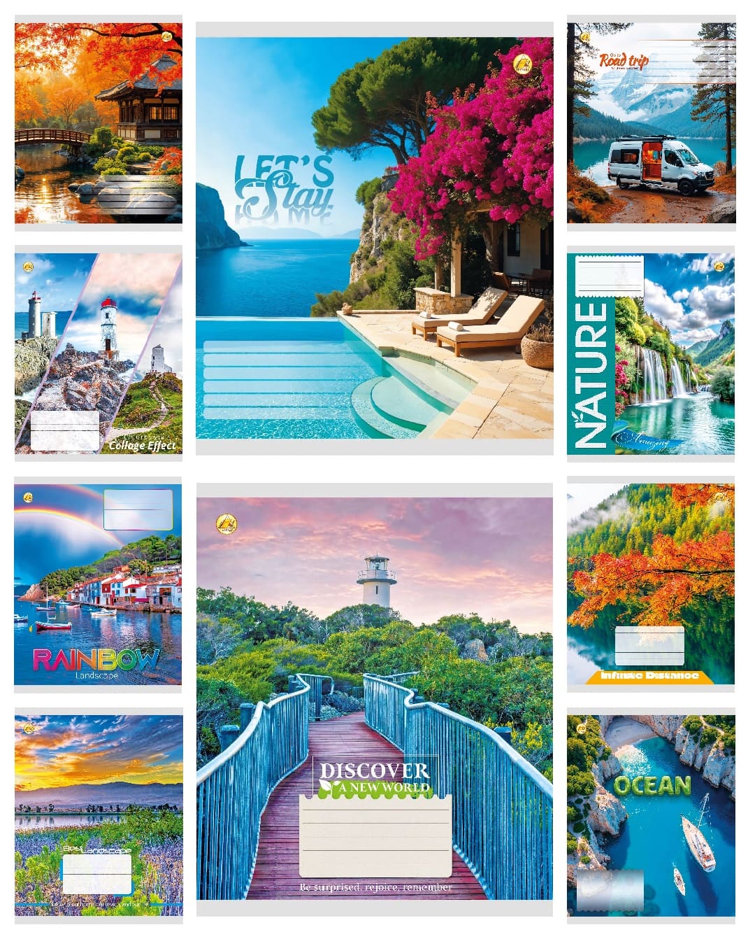 Зошит 48арк. кліт. /ТВ/ "Мікс природа" №ТА61509(10)(200) — фото товару | Канцелярський Сад