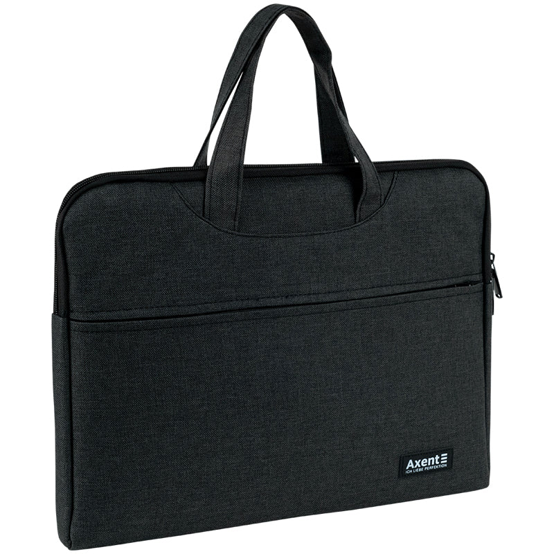 Сумка для документів "Axent" А4 1від. 1карм. темно-сіра №1632-02-A — фото товару | Канцелярський Сад