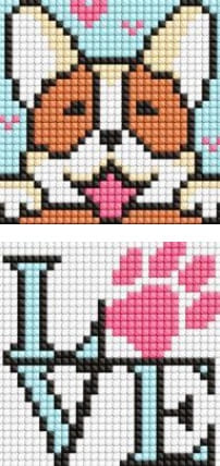 Набір з алмазною мозаїкою "Милий песик" 9х9см,на самоклеючій основі для дітей /Ідейка/ — фото товару | Канцелярський Сад