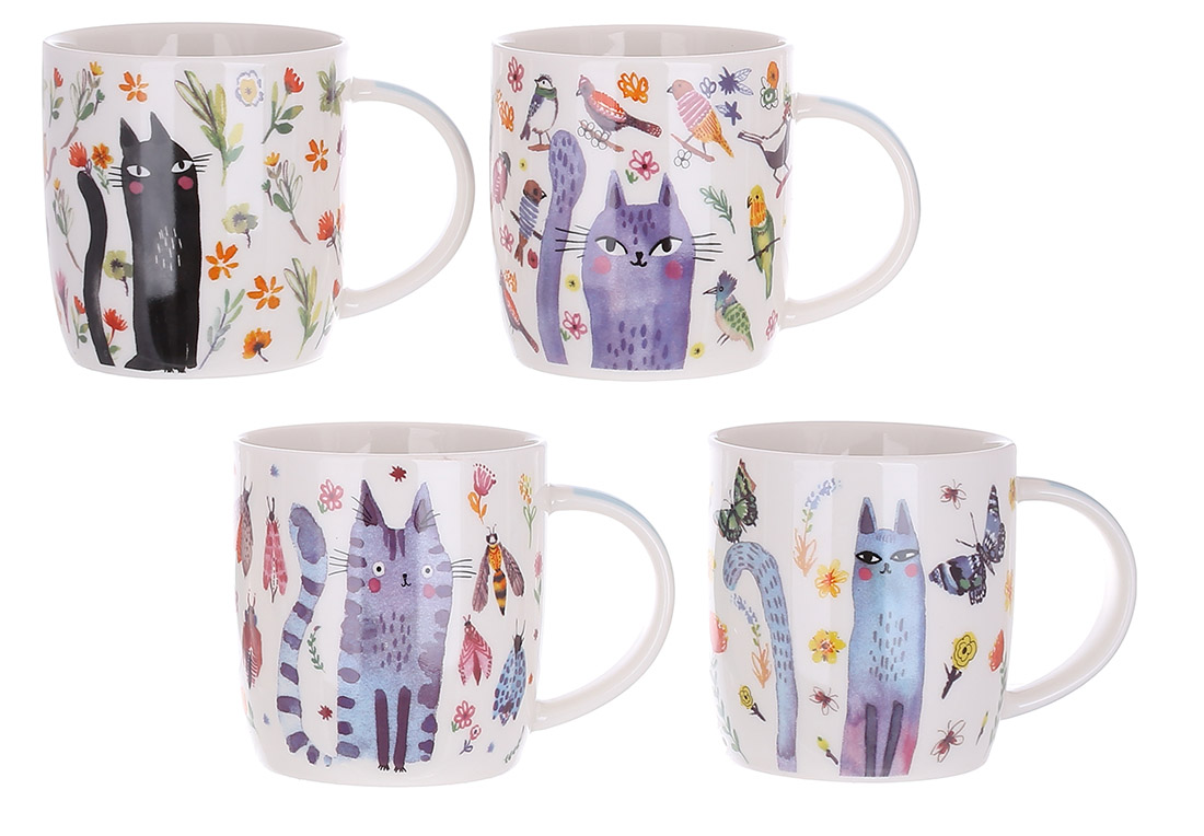 Чашка керам. 350мл "Cats" №311-105(12)(48) — фото товару | Канцелярський Сад