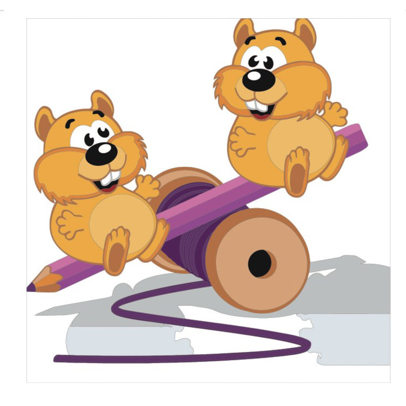 Картини по номерах "Грайливі бурундучки" 30х30см №ES029/Strateg/ — фото товару | Канцелярський Сад