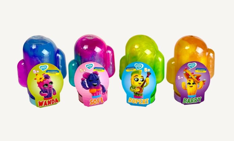 Іграшка-антистрес "Lovin" Сactuslime 90мл №80184(30) — купити | Канцелярський Сад