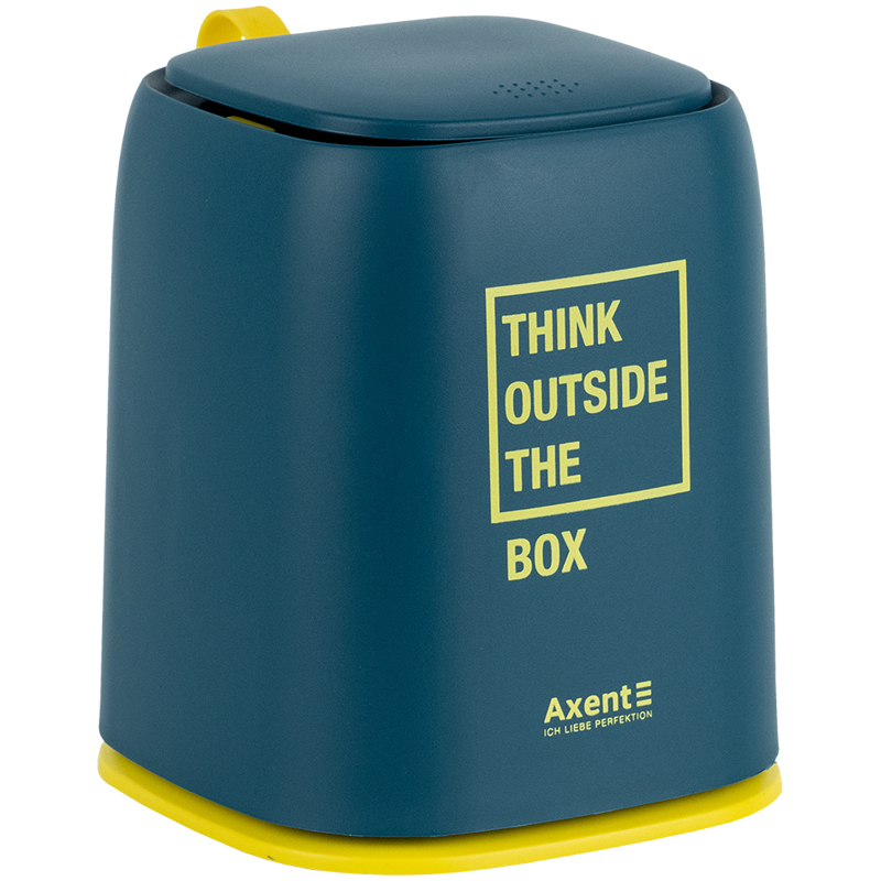 Контейнер для сміття "Axent" настільний,прямокутний,синій індиго №2133-47-A(12) — купити | Канцелярський Сад