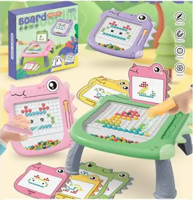 Мозаїка магнітна,столик,27х27х14см,картки 6шт,3 кольори,в кор-ці,28,5х28,5х5см №HBD88-18 — фото товару | Канцелярський Сад