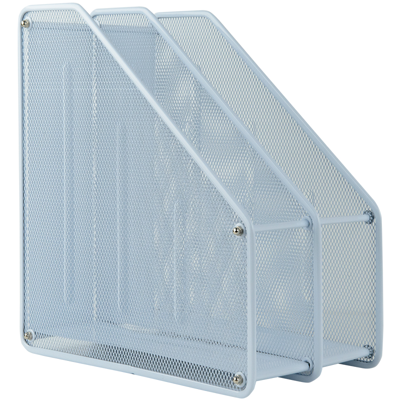 Лоток вертик. "Axent" 2-в-1,метал.№2126-21-A білий(10) — фото товару | Канцелярський Сад