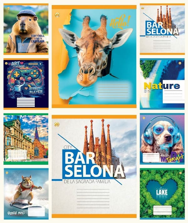 Зошит 24арк. кліт. /ТВ/ "Мікс 3" №ТА51302(20)(320) — фото товару | Канцелярський Сад