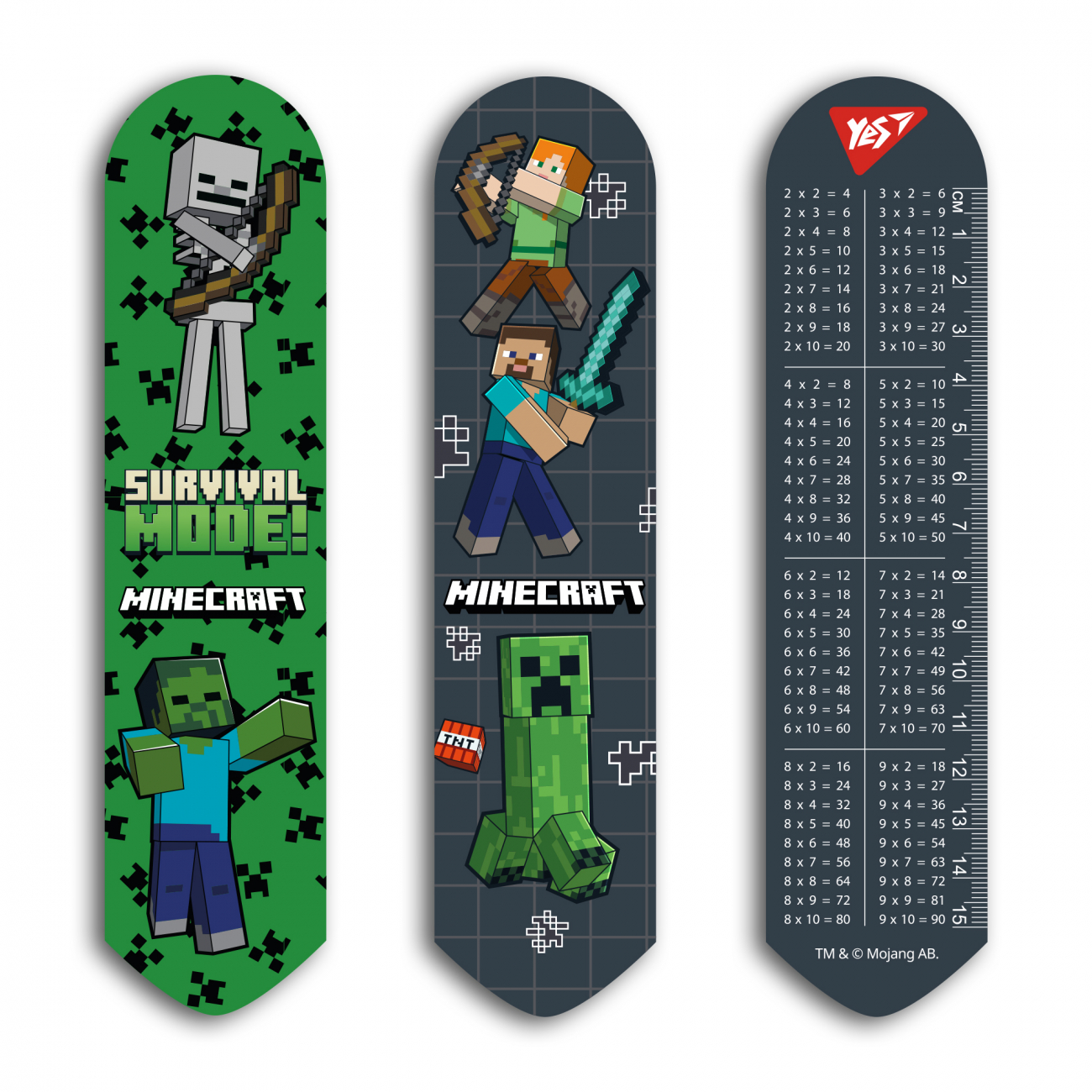 Закладка "Yes" №708337 Minecraft 2D чорна(10)(100) — фото товару | Канцелярський Сад