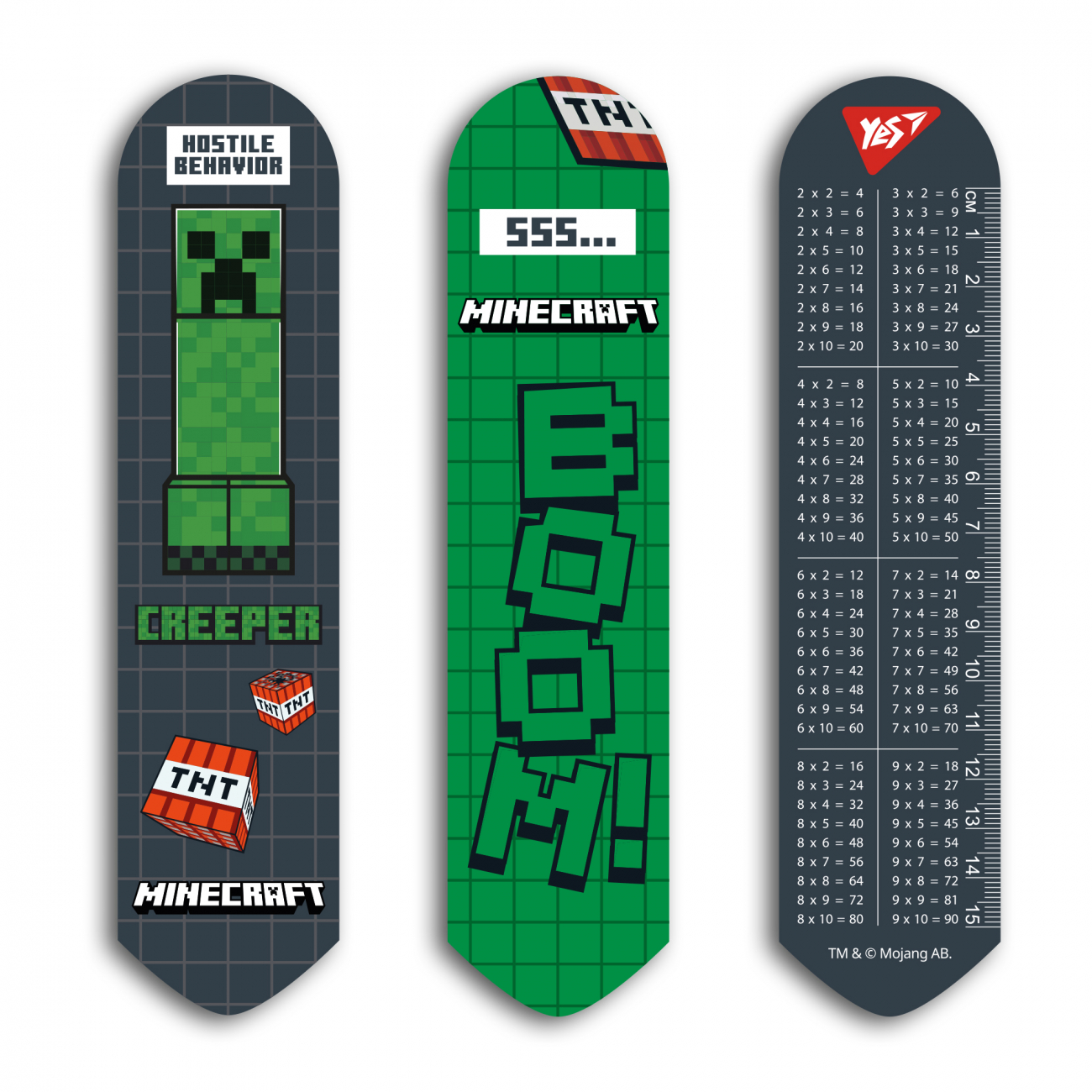 Закладка "Yes" №708338 Minecraft.Boom 2D(10)(100) — фото товару | Канцелярський Сад