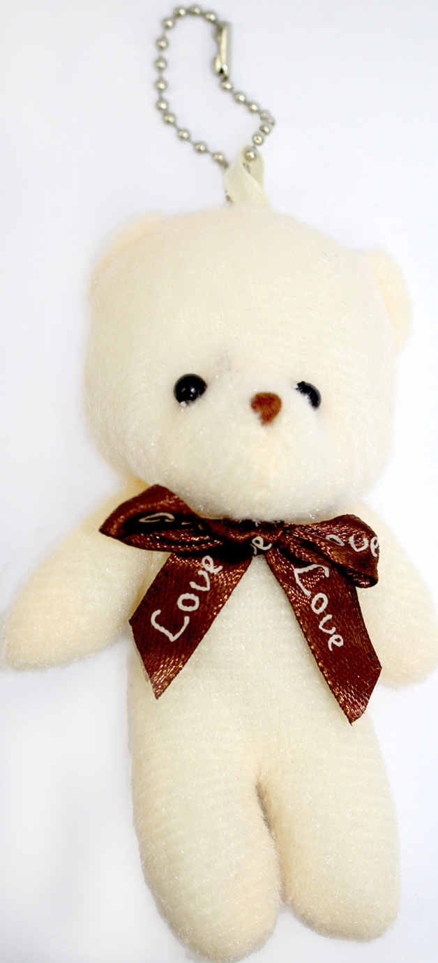 Брелок м'який "Ведмедик з бантиком" 11см №1595(24) — фото товару | Канцелярський Сад