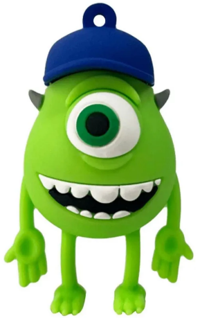Флеш-пам`ять 16GB "Wibrand" Mike Wazowski USB2.0 green №2397 — купити | Канцелярський Сад