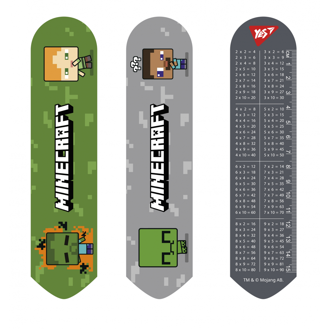 Закладка "Yes" №708130 Minecraft Creepe(10)(100) — фото товару | Канцелярський Сад