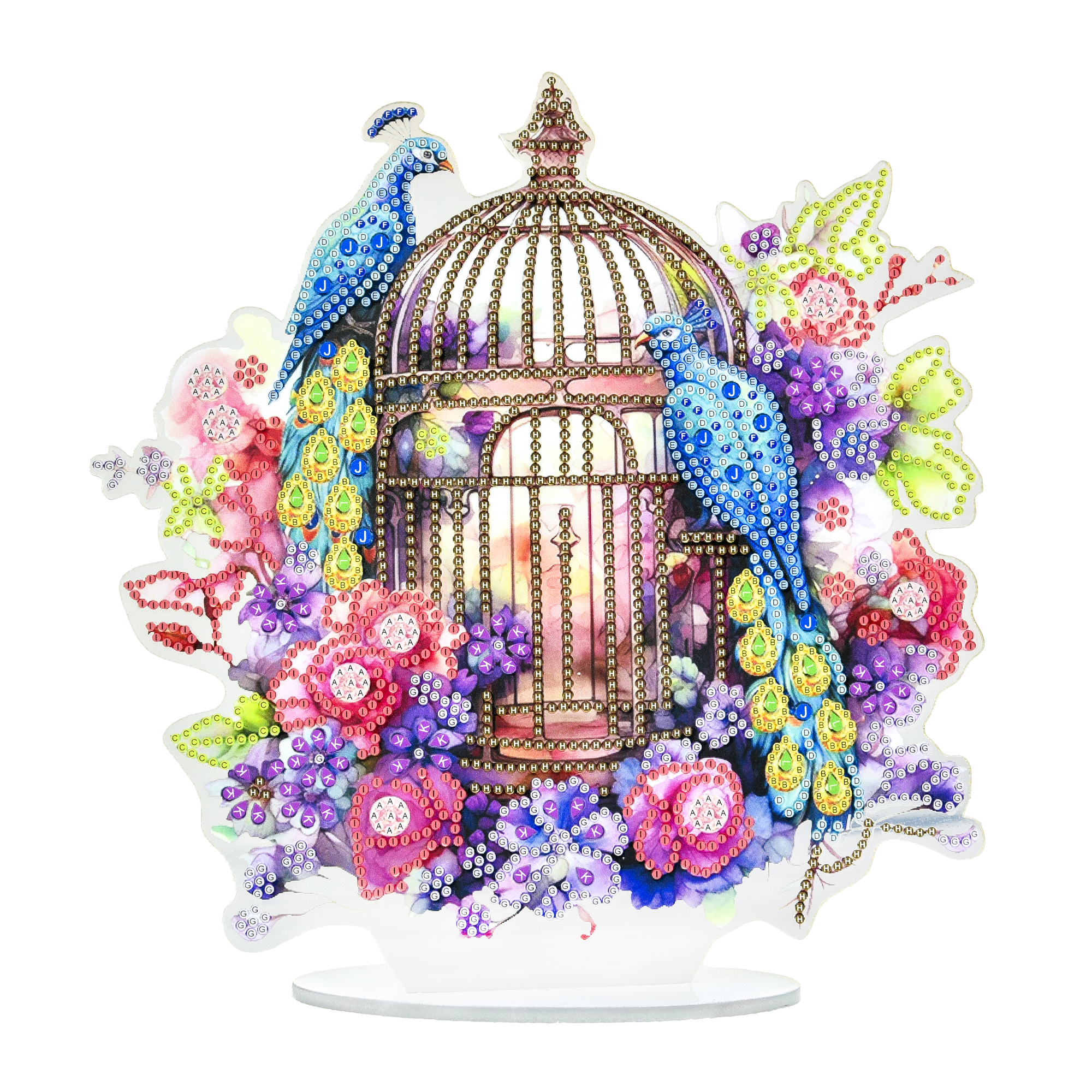 Алмазна мозаїка "Strateg" Золота клітка 25х25см №YKLZ15227 — купити | Канцелярський Сад