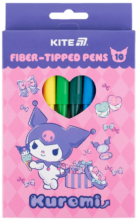 Фломастери "Kite" 10кольор. Kuromi №HK25-455(24)(192) — фото товару | Канцелярський Сад