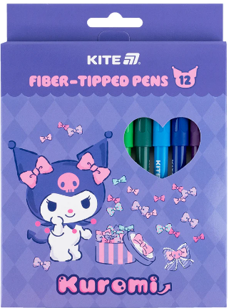 Фломастери "Kite" 12кольор. Kuromi №HK25-447-2(24)(192) — фото товару | Канцелярський Сад