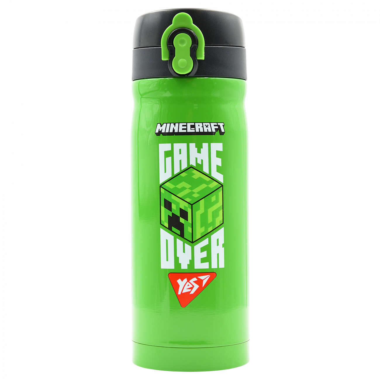 Термос метал. 0,35л "Yes" Minecraft зелений №708329(30) — фото товару | Канцелярський Сад