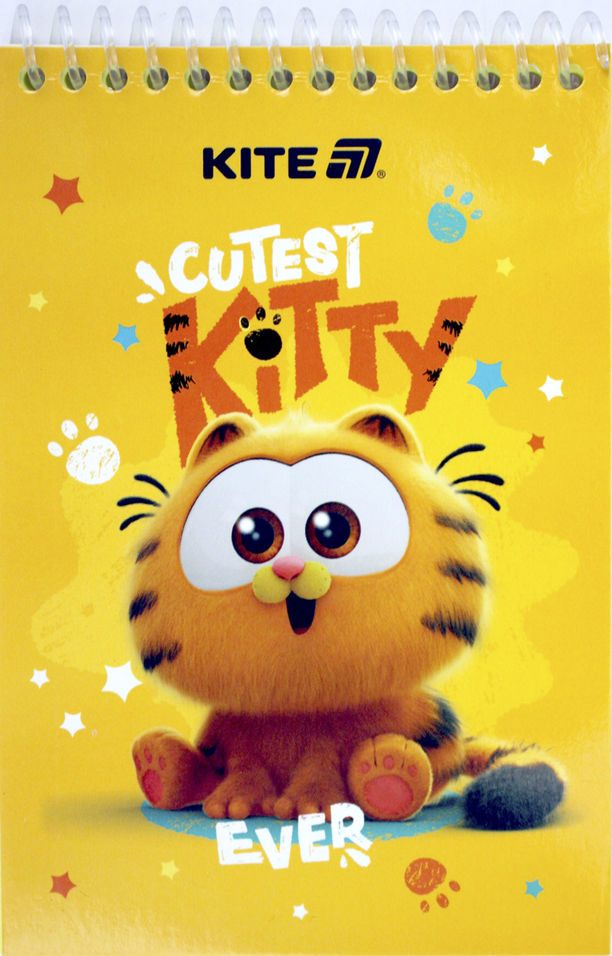 Блокнот пруж. А6 48арк.б/лін. Garfield №GF25-196/Kite/(20) — фото товару | Канцелярський Сад