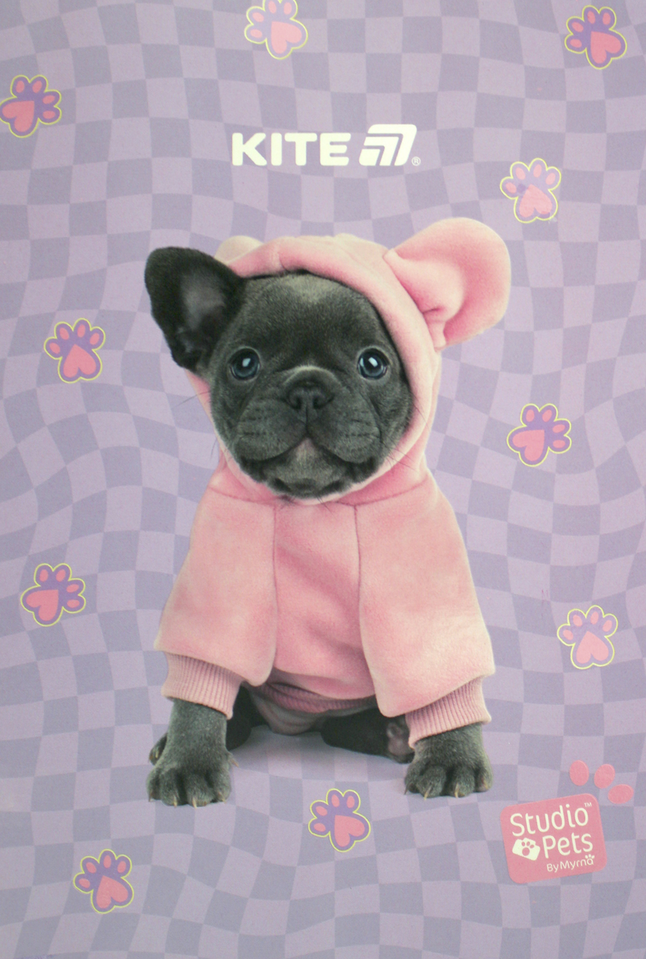 Блокнот А5 50арк. кліт. тв. обкл. Studio Pets №SP25-194 /Kite/(10) — фото товару | Канцелярський Сад