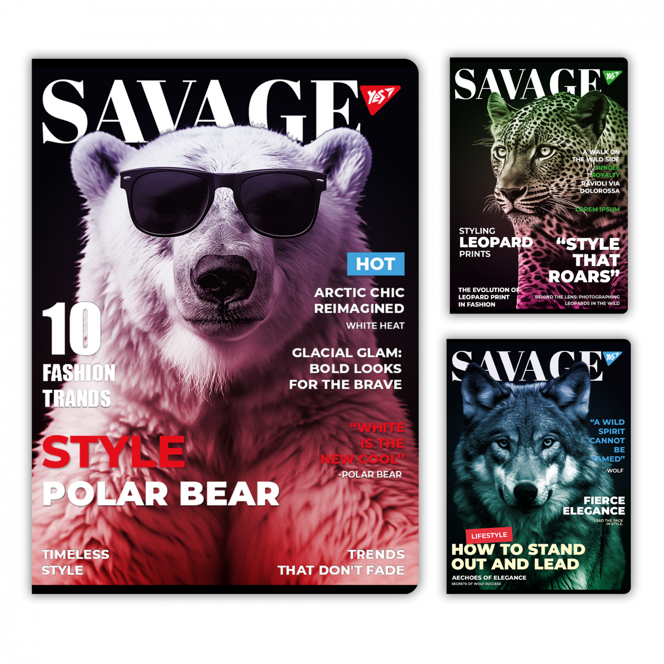 Зошит А4 96арк. кліт. "Savage" №682009/Yes/(3)(33) — фото товару | Канцелярський Сад