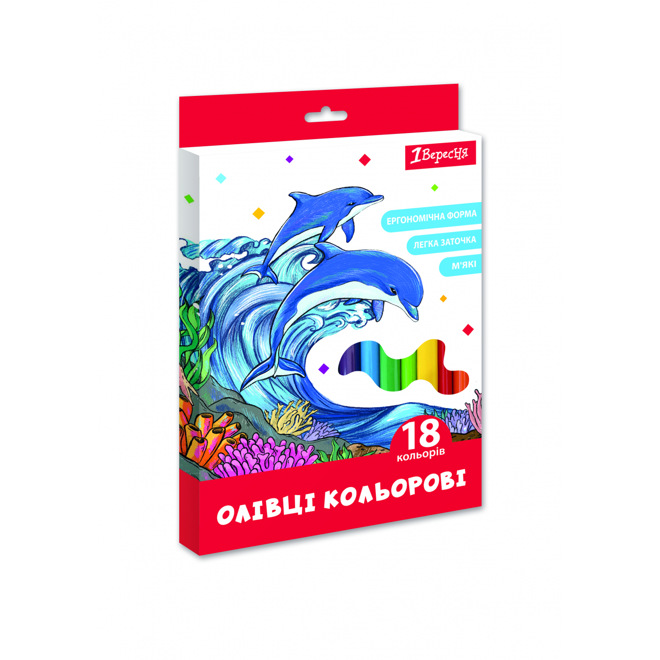 Олівці кольор. 18 кольор. "1В" №290738 Classic(8)(240) — фото товару | Канцелярський Сад